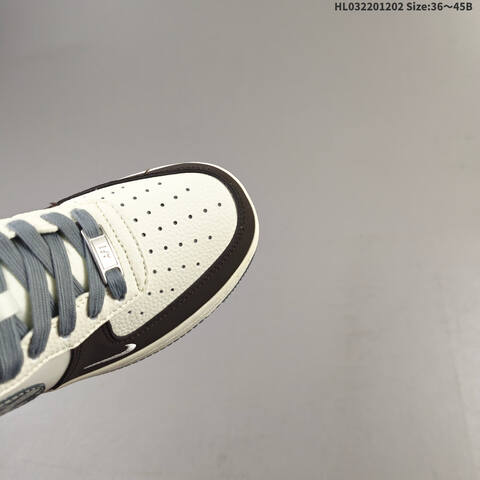Nike Air Force 1 07 LV8 QW5606-271 Off White Grey Brown EU 36-45 Sneaker - Unisex (BS-62897)