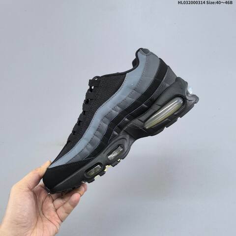 Nike Air Max 95 Black Grey Yellow Light Blue EU 40-46 Running Shoe - Men's (BS-61311)
