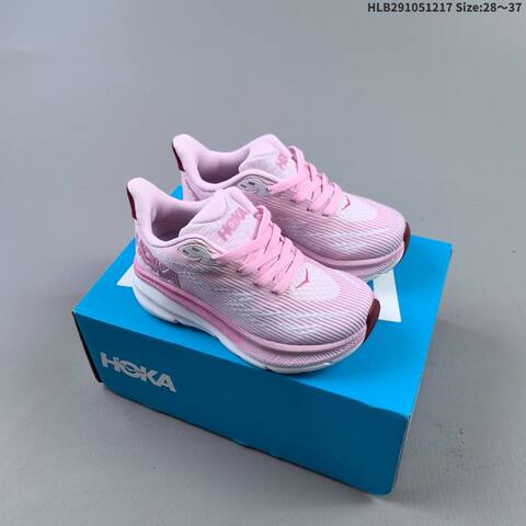 HOKA Clifton 9 Light Blue Pink Orange White Red EU 28-37 Running Shoe Running Sneakers - Women's (BS-69429)