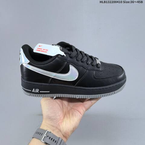 Nike Air Force 1 07 Low Black Tan Brown Beige EU 36-45 Sneaker - Unisex (BS-60842)