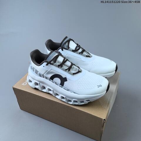 On Running Cloudmonster Paf White Gray Orange Red Black EU 36-45 Running Shoe Running Sneakers - Unisex (BS-69736)