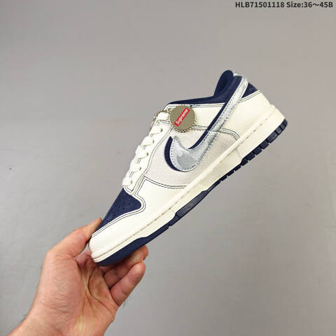 Nike Dunk SB Low Sail Navy White Grey EU 36-45 Skate Shoe - Unisex (BS-63526)