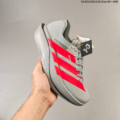 Adidas Adizero Adios Pro Evo White Black Red Grey EU 36-46 Running Shoe - Unisex (BS-65438)