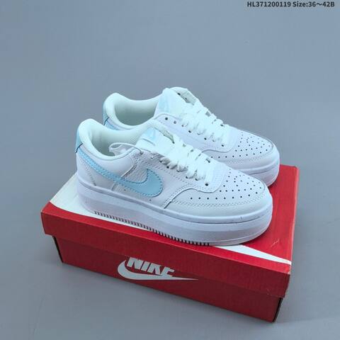 Nike Court Vision Alta LTR White Light Blue EU 36-42 Skate Shoe - Unisex (BS-61891)