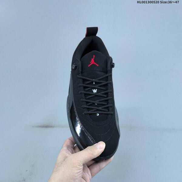 Jordan Air Jordan 12 Retro Low black / red / grey 36~47 basketball