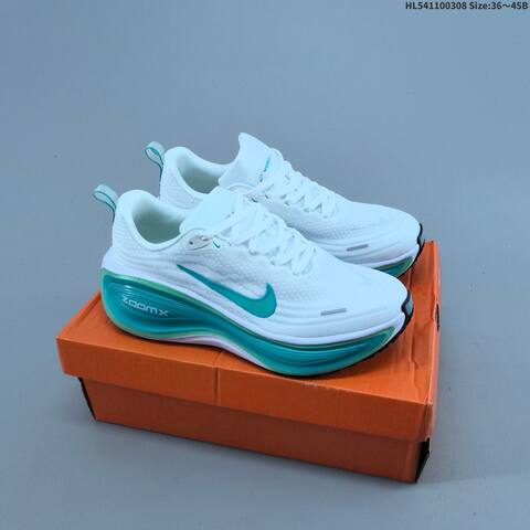 Nike Vomero Plus ReactX Air Zoom White Black Orange Red EU 36-45 Running Shoe - Unisex (BS-61439)