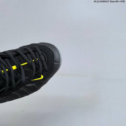 Nike Air Foamposite Pro Black Neon Volt Grey EU 40-47 Basketball Shoe - Men's (BS-60666)