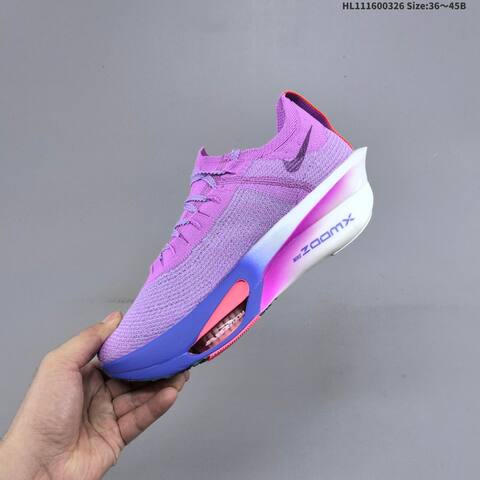 Nike Air Zoom Alphafly Next 3 Purple White Blue Pink EU 36-45 Running Shoe - Unisex (BS-61123)