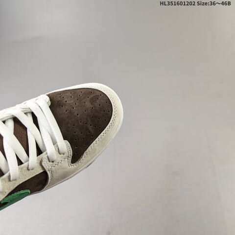 Nike SB Dunk Low White Brown Green Grey EU 36-46 Skate Shoe - Unisex (BS-62885)