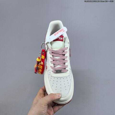 Nike Air Force 1 Low Sail White Red EU 36-45 Sneaker - Unisex (BS-61709)