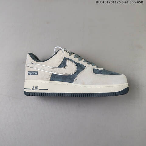 Nike Air Force 1 Low Light Grey Dark Grey White EU 36-45 Sneaker - Unisex (BS-63074)