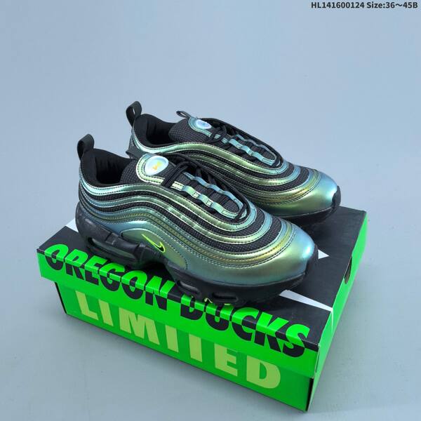 Nike Air Max 95 97 Oregon Ducks black neon green grey EU 36 45 sneaker EU 36-45