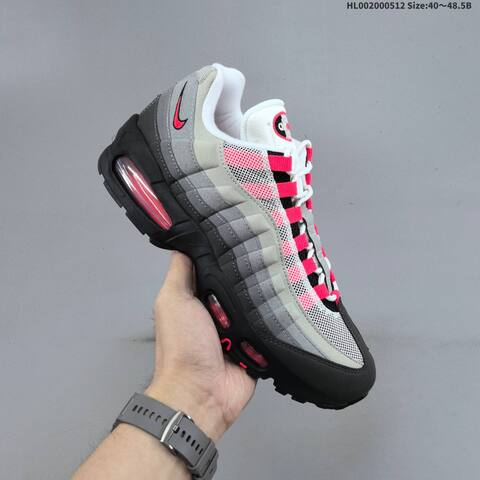 Nike Air Max 95 Black Grey White Red EU 40-48 5 Running Shoe - Men's (BS-60397)