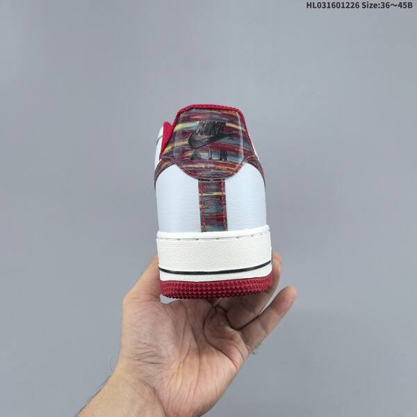 Nike Air Force 1 Low off white dark red sail brown EU 36-45 sneaker