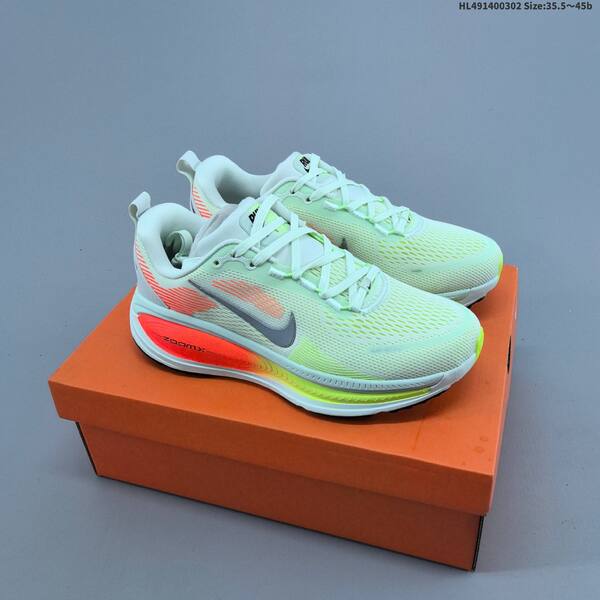 Nike Vomero 18 ReactX Air Zoom white black neon green orange EU 35 5-45 running shoe