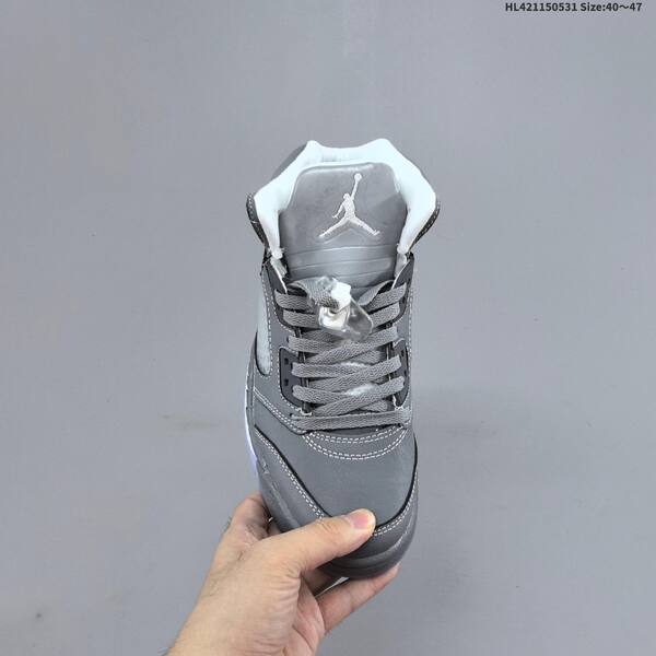 Jordan Air Jordan 5 Retro wolf grey / grey / white 40~47 basketball