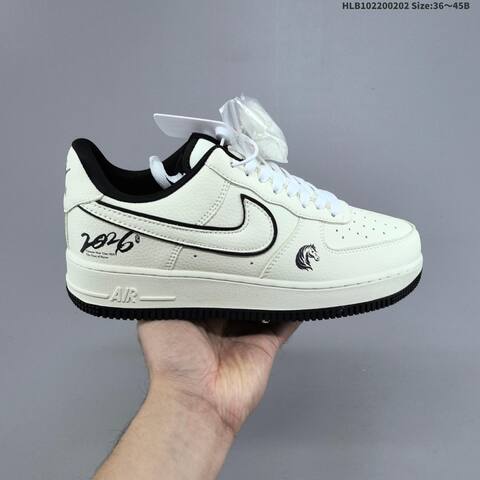 Nike Air Force 1 Off White Black Red EU 36-45 Sneaker - Unisex (BS-61586)