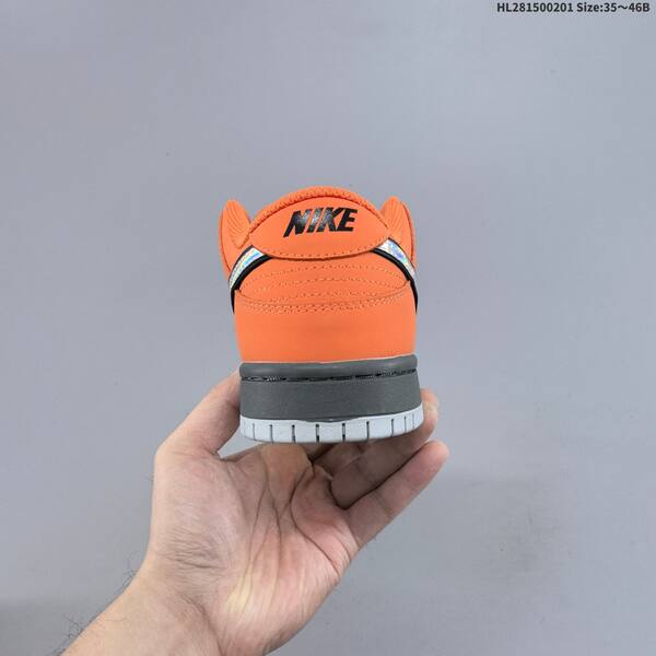 Nike SB Dunk Low Pro dark brown orange iridescent grey EU 35-46 skate shoe