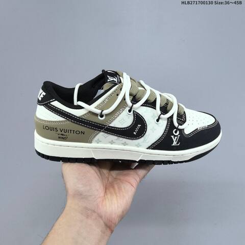 Nike Dunk SB Low Off White Navy Blue EU 36-45 Skate Shoe - Unisex (BS-61641)