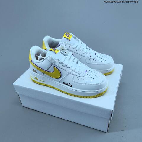 Nike Air Force 1 07 FZ1151-100 White Black Red Yellow EU 36-45 Sneaker - Unisex (BS-61678)