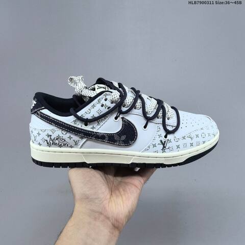Nike Dunk SB Low Grey Burgundy Navy Cream EU 36-45 Skate Shoe - Unisex (BS-61370)