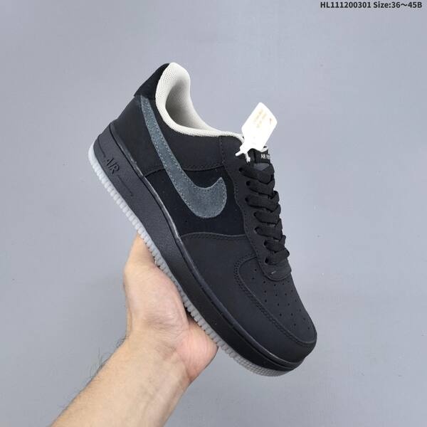 Nike Air Force 1 07 black grey light grey EU 36-45 sneaker