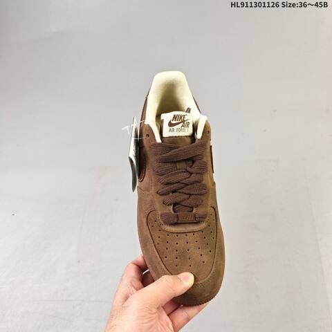Nike Air Force 1 Low Brown Cream Beige EU 36-45 Sneaker - Unisex (BS-63033)