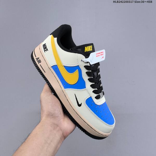 Nike Air Force 1 07 LV8 NH0601-577 light beige blue yellow black beige EU 36-45 skate shoe