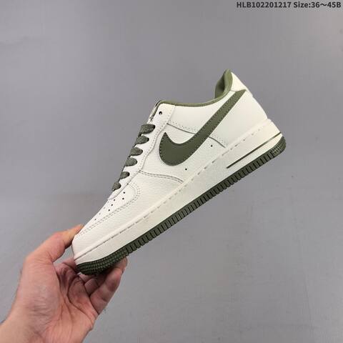 Nike Air Force 1 07 LV8 White Olive Green EU 36-45 Sneaker - Unisex (BS-62624)