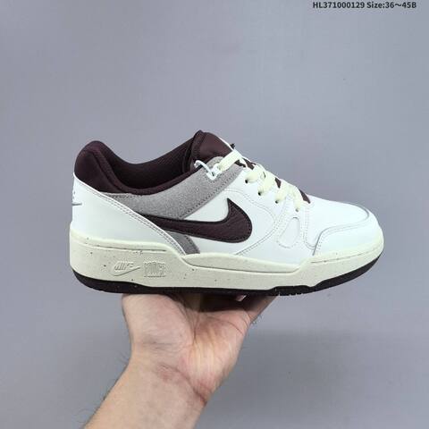 Nike Full Force Lo Sail Burgundy Grey Cream EU 36-45 Skate Shoe - Unisex (BS-61668)