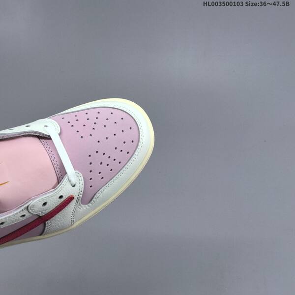 Nike Travis Scott x Air Jordan 1 Low pink/white/red 36~47.5 lifestyle