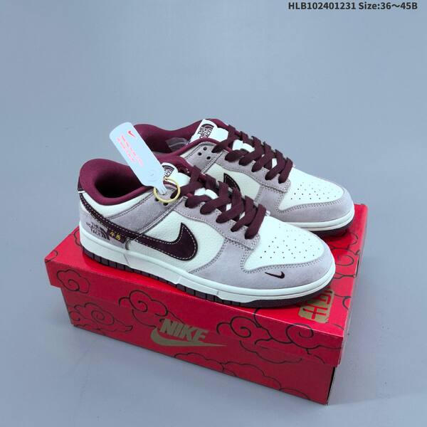 Nike SB Dunk Low white black red gray EU 36-45 skate shoe