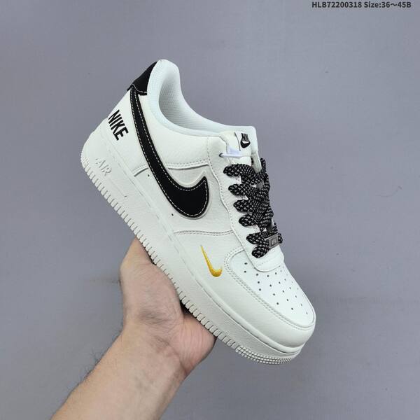 Nike Air Force 1 07 LV8 off white black gold EU 36-45 sneaker