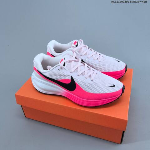 Nike Revolution 8 Black White White Fuchsia EU 36 45 Running Shoe EU 36-45 - Unisex (BS-61409)
