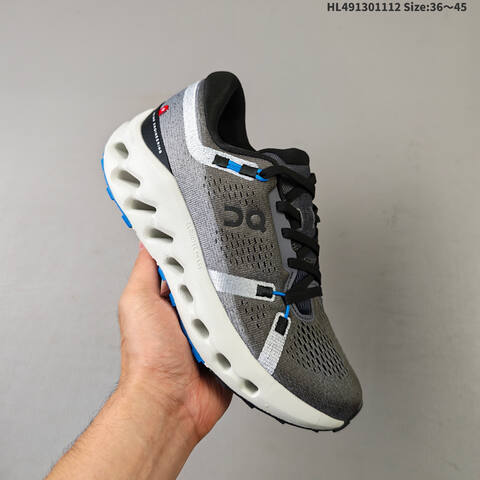 On Running Cloudsurfer 2 Dark Grey White Black Blue EU 36-45 Running Shoe Running Sneakers - Unisex (BS-69822)