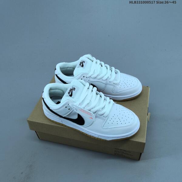 Nike SB Dunk Low Pro Black White Gum Green EU 36-45 skate shoe