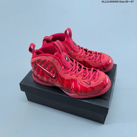 Nike Air Foamposite One Red Black EU 40-47 Basketball Shoe - Men's (BS-60900)