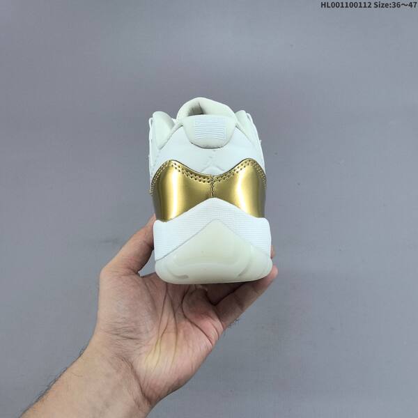 Jordan Air Jordan 11 Retro Low white / metallic gold 36~47 basketball
