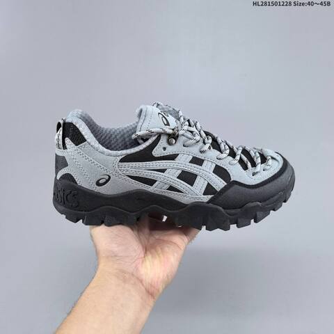 ASICS GEL-PICKAX Grey Black EU 40-45 Trail Shoe Trail Running Sneakers - Men s BS-69121