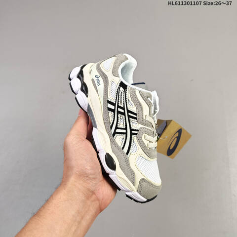 ASICS GEL-NYC Grey Cream White Black 26-37 Sneaker Casual Sneakers - Women's (BS-69317)