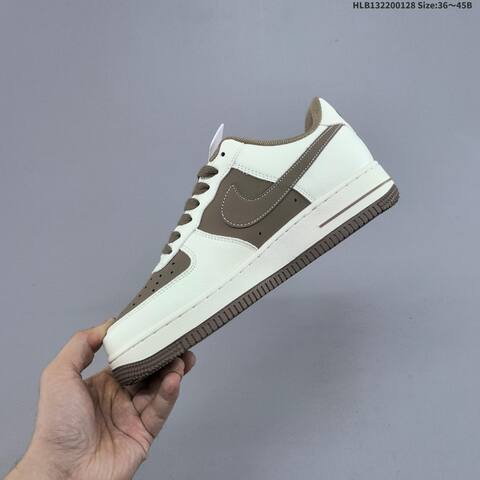 Nike Air Force 1 07 LV8 White Brown Red Blue EU 36-45 Sneaker - Unisex (BS-61687)