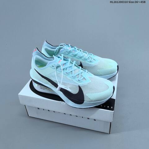 Nike ZoomX Vaporfly NEXT 4 Vaporweave Multicolor Black White Light Blue EU 36-45 Running Shoe - Unisex (BS-61393)