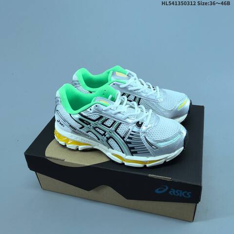 ASICS Gel-Kayano 12 1 White Silver Cream Burgundy EU 36-46 Running Shoe Running Sneakers - Unisex (BS-68997)
