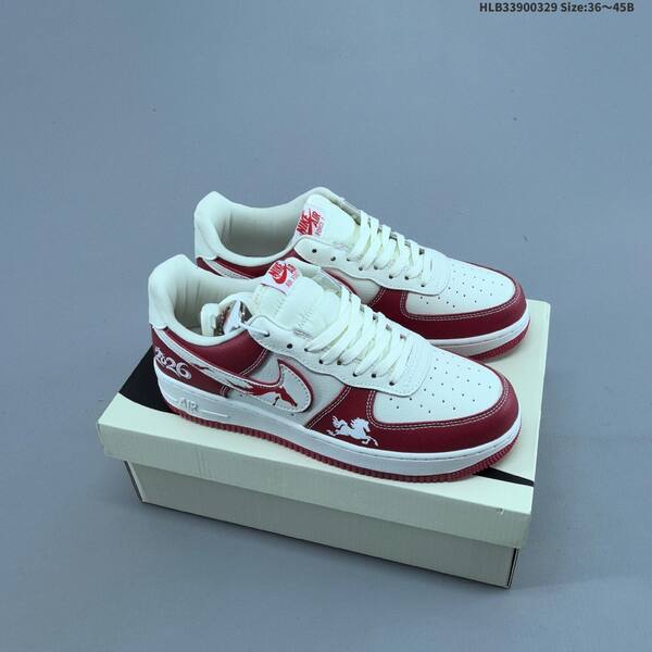 Nike Air Force 1 07 white dark grey red EU 36-45 sneaker