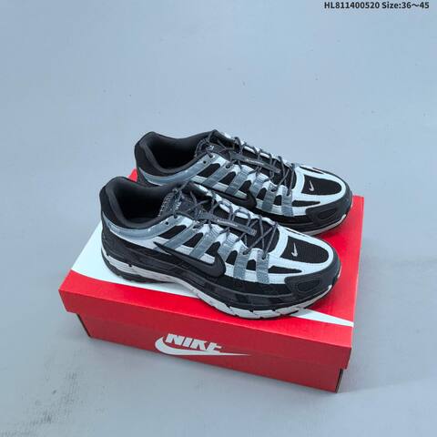 Nike P-6000 Black White Dark Grey EU 36-45 Running Shoe - Unisex (BS-60240)
