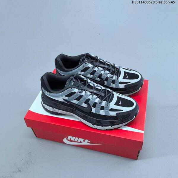 Nike P-6000 Black White Dark Grey EU 36-45 running shoe