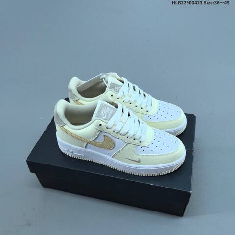 Nike Air Force 1 07 Light Beige Green Gum Brown EU 36-45 Sneaker - Unisex (BS-60568)