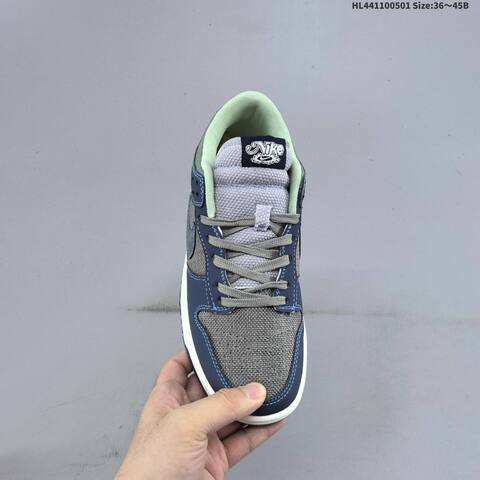 Nike SB Dunk Low Navy Blue Grey Mint Green Off White EU 36-45 Skate Shoe - Unisex (BS-60542)