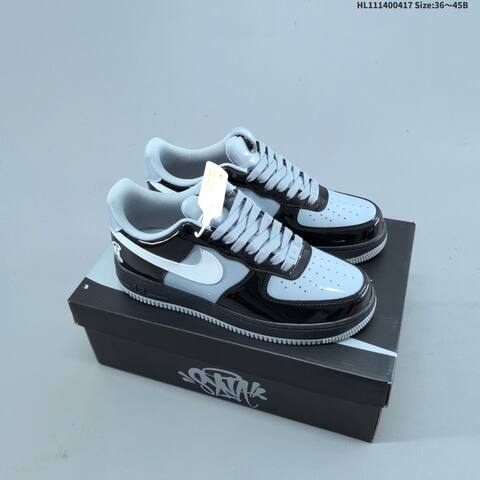 Nike Air Force 1 07 Black Grey White EU 36-45 Sneaker - Unisex (BS-60665)