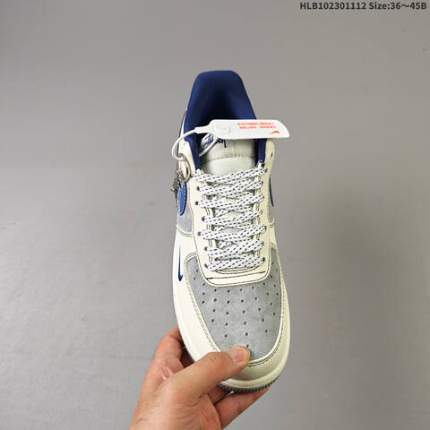 Nike Air Force 1 07 LV8 Off White Blue Grey EU 36-45 Sneaker - Unisex (BS-63848)